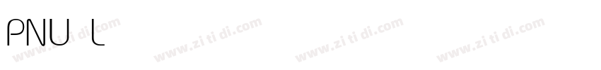 PNU Light字体转换